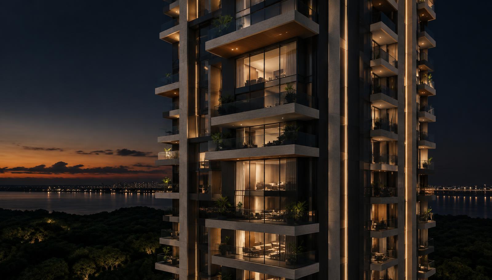 Edificação residencial contemporânea